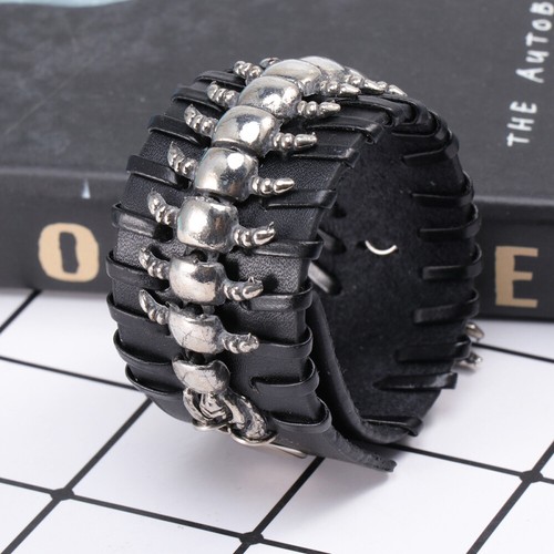 Punk Ladies Bracelets Centipede Men Women's - Picture 3 of 19