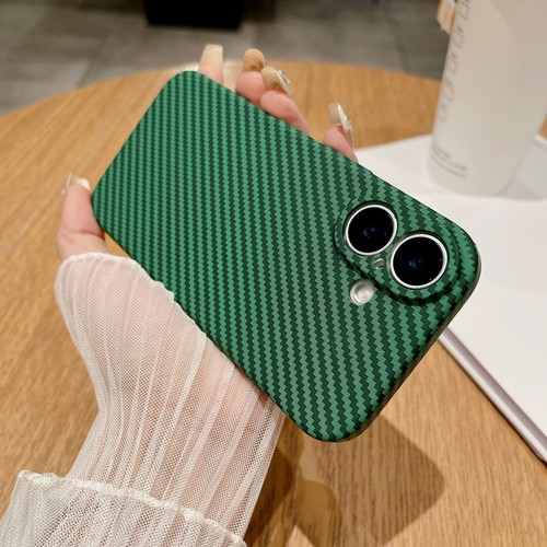 Ultra Thin Carbon Fiber Texture Matte Case For iPhone 16 15 14 13 11 12 Pro Max - Picture 25 of 32