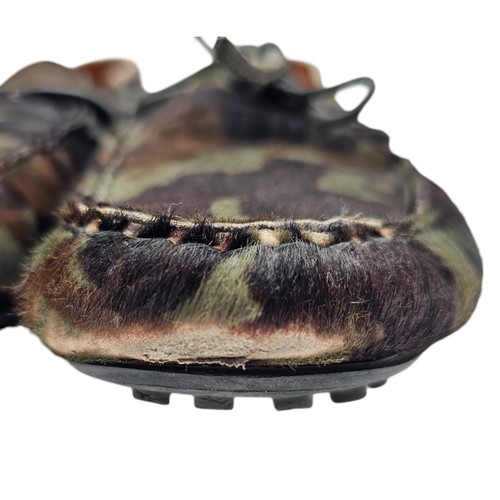 Car Shoe Men's Moccasins Loafers Camouflage Pony Hair Size US 11.5 UK 10.5 - Picture 4 of 9