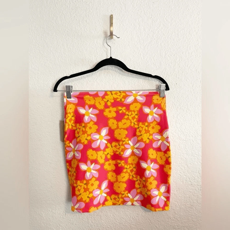 STONE FOX SWIM Selma estampado hawaiano Sarong Lei Lei. Nuevo con etiquetas. Talla grande Foto 4 de 4