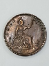 Great Britain UK 1874H Victoria - Halfpenny..  Lustre 