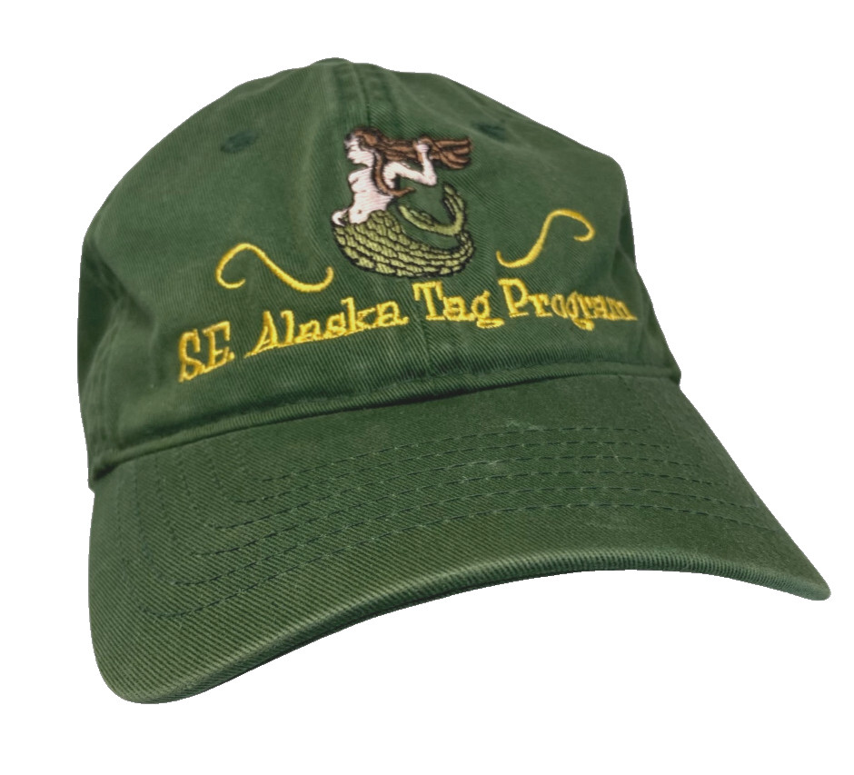 S.E. Alaska Tag Program Hat Strapback Green Embro… - image 3
