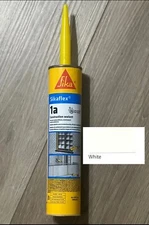 (1) Sikaflex 1a Polyurethane Construction Sealant Caulk, White, In Date
