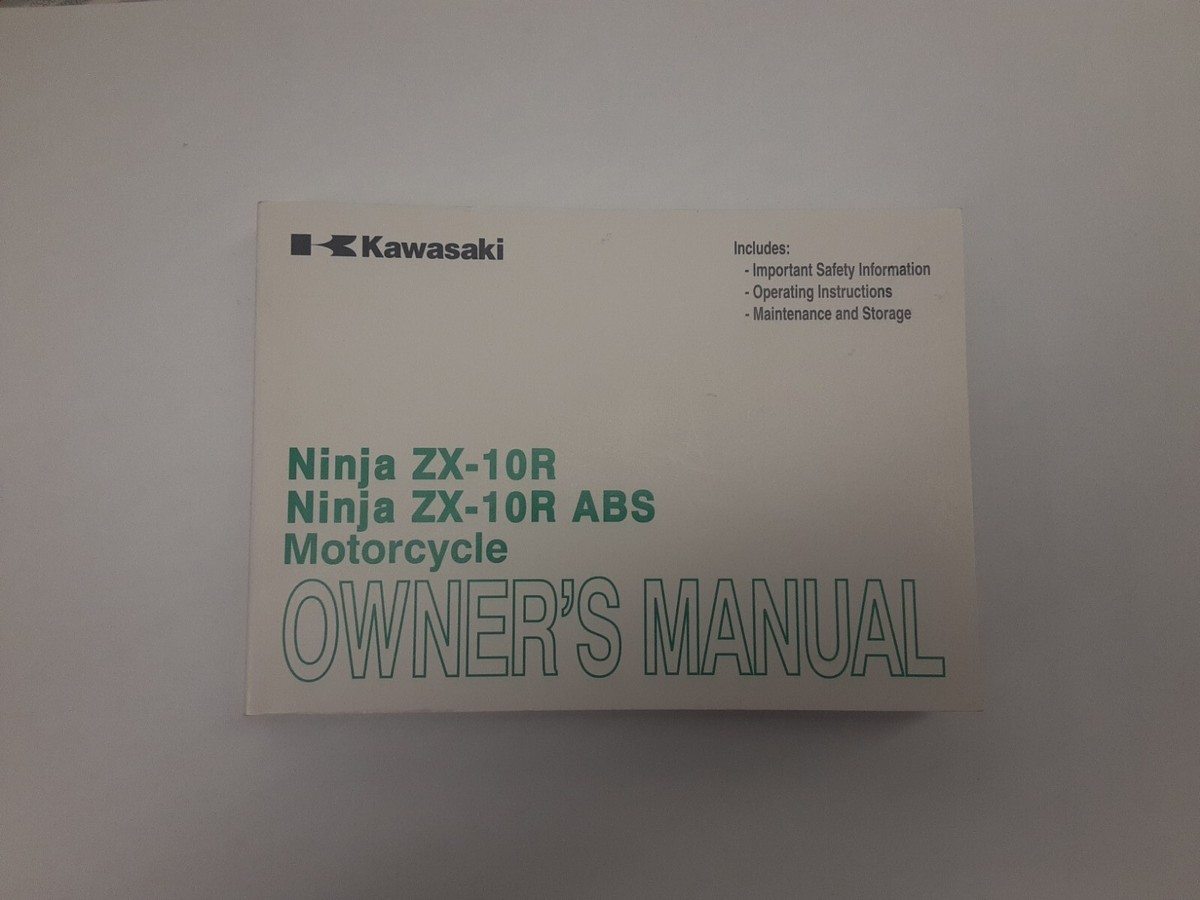 NEW 2013 Kawasaki ZX-10R/ABS Owner's Manual | eBay