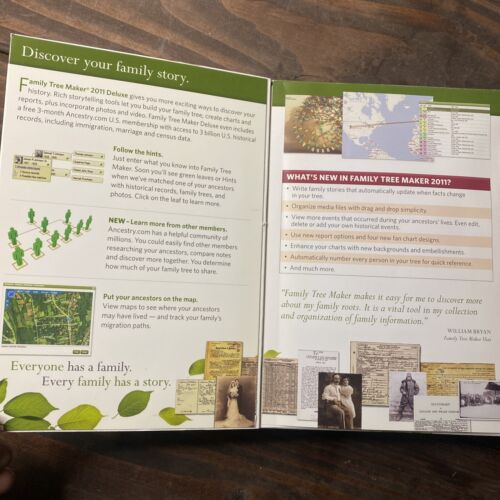 Ancestry.com Family Tree Maker 2011 Deluxe Software 548482 - Picture 8 of 9