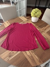 Women’s Boden Pink Puff Sleeve Top - Size 14