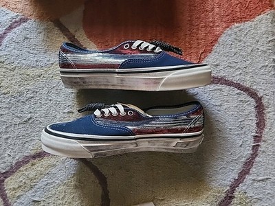 Vans LX Authentic 44 Charms Pack La Habana Mens 6.5 Red White Blue