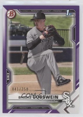 2021 Bowman Draft Purple 41/250 Brooks Gosswein #BD-21 00gy