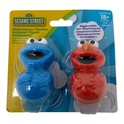 #ad #ad Sesame Street Wobble Figures Elmo Cookie Monster Toddler Baby Toy NEW $17.14