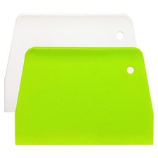 2PCS Dough Scraper Bowl Scraper  Food Safe Plastic Dough Cutter  Flexible Plas