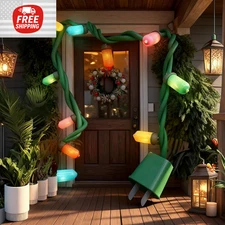 Christmas Decorations 17Ft Christmas Giant Socket String Lights with Waterproof