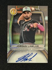 2025 Topps Tribute Jordan Lawlar Auto /199 Diamondbacks On Card Auto