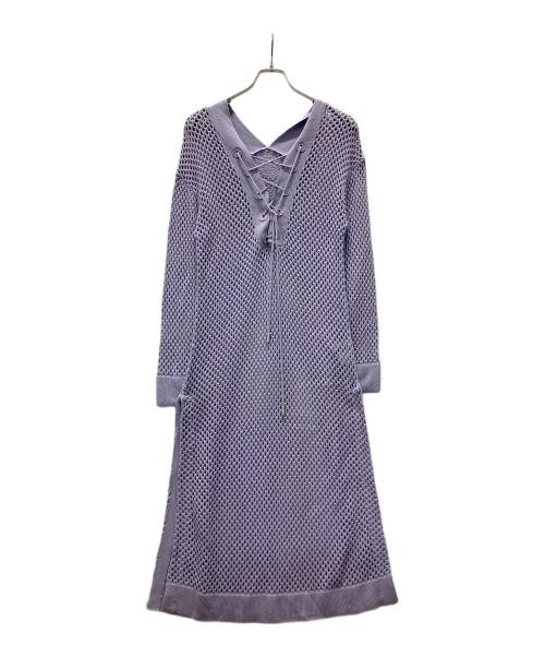 Ameri                    MESH LONG KNIT purple - image 1