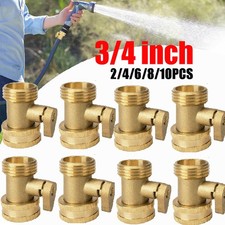 210pcs 34 Heavy Duty Brass Garden Nozzle Solid Hose Connector Shut Off Valve 210pcs 34 Heavy Duty Brass Garden Nozzle Solid Hose Connector Shut Off Valve