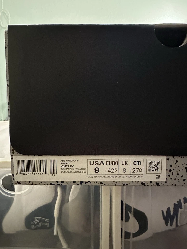 Air Jordan 5 Retro T23 “Tokio” 2025 Talla 9 Totalmente NUEVO, Sin Usar y Auténtico Foto 4 de 4