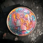 1923  Peace Dollar Gem Outstanding Rainbow Color Toned