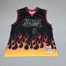 Mitchell & Ness Allen Iverson Philadelphia 76ers 2000-01 Hardwood Classics Swingman Jersey #3 Black — listing 6
