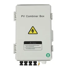 4 String PV Combiner Box Circuit Breaker Connector Combiner Case  System 63A