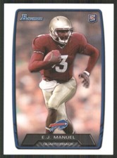 2013 Bowman #127 EJ Manuel RC Buffalo Bills 47438