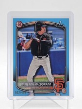 CAMERON MALDONADO 2025 BOWMAN DRAFT 1ST SKY BLUE BORDER /499 #BD-99 GIANTS Q1940