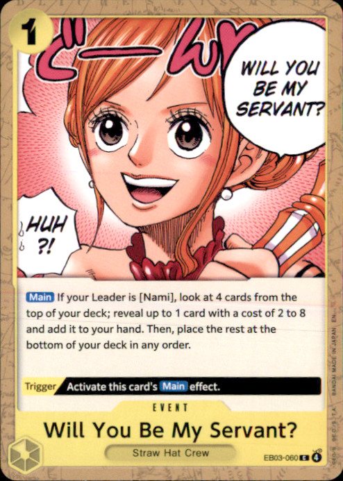 Will You Be My Servant? C Extra Booster: One Piece Heroines Edition EB03-060 NM