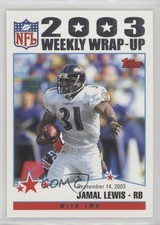 2004 Topps 2003 Weekly Wrap-Up Jamal Lewis #292 fm0