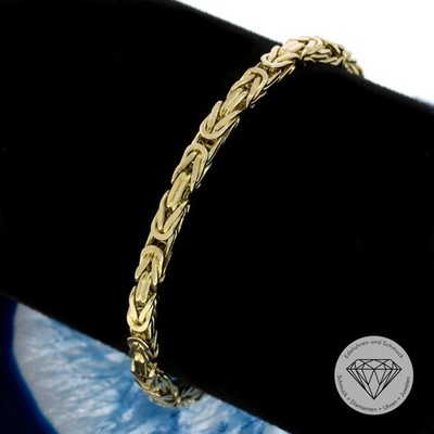 Wert 4.860,- Königsketten Armband 585 / 14 Kt Gelb Gold 22,5 cm xxyy