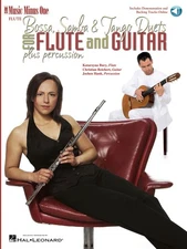 Bossa Samba Tango Duets for Flute Guitar Sheet Music Minus One Book Online Audio