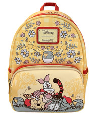 Loungefly Winnie the Pooh Floral Gingham Mini Backpack Roo Tigger Eeyore NWT