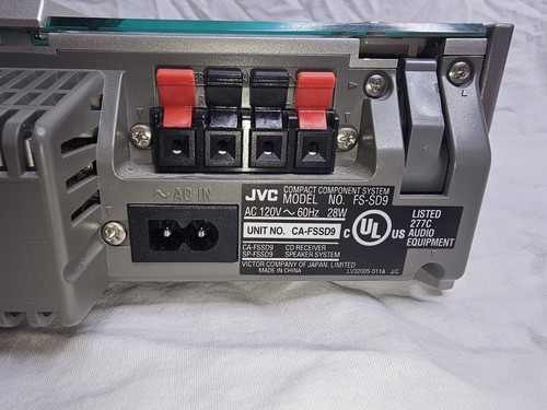 JVC FS-SD9 Compact Component System CD Player Radio Tested NO REMOTE OR SPEAKERS - Picture 6 of 12
