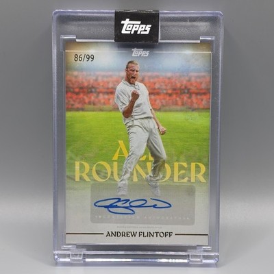 Andrew (Freddie) Flintoff Auto /99 Topps Cricket Legends Vol II (86/99)