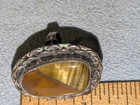 VINTAGE TIGER'S EYE STERLING SILVER 925 HAND CRAFTED RING SIZE 5 MEXICO 7 GRAMS — photo 8