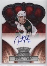 2010-11 Panini Crown Royale Rookie 14/499 Justin Falk #153 Auto 2a8