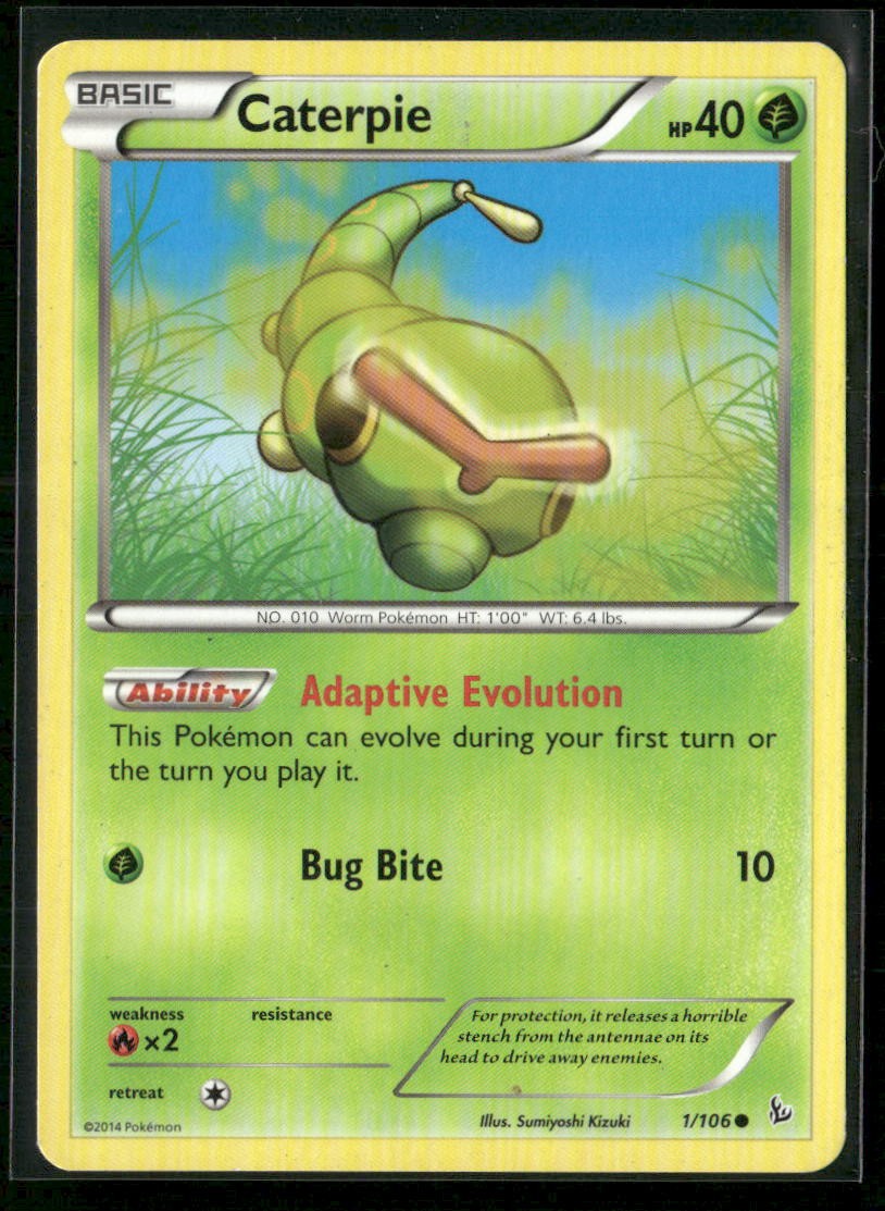 Caterpie XY - Flashfire 1/106 Normal LP