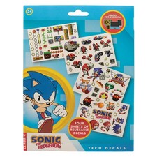 Sonic The Hedgehog   Retro Tech Decal set Assorted Stickers