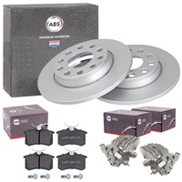 Abs Bremsscheiben + BelÄGe + SÄTtel Hinten Passend FüR Audi A4 8E B6 B7 Exeo 3R