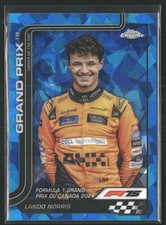 2025 Topps Chrome Sapphire F1 #130 Lando Norris GP Driver of the Day