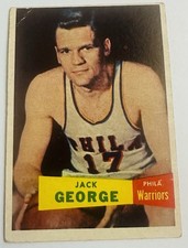 1957 Topps Basketball Card #67 Jack George VG
