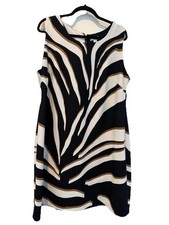 Charter Club Animal Print Sleeveless Dress Size 1X