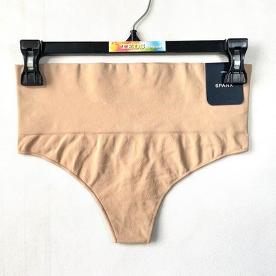 NWT Spanx Women's M EcoCare Shaping Thong 40048R Toasted Oatmeal