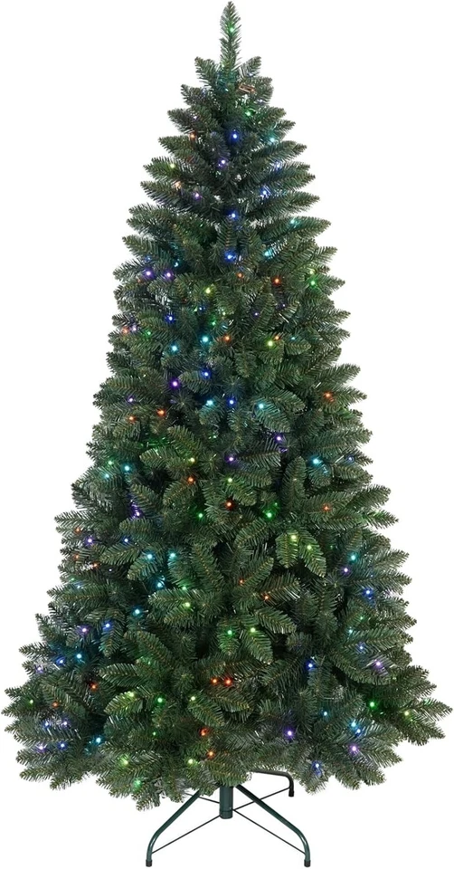 6/7/9FT Pre-Lit Artificial Christmas Tree w/App-Controlled Multi-Color RGB Light - Image 2 of 4