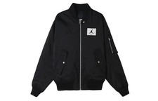 Jordan Logo Patch Loose Fit Baseball Collar Reversible Cotton Jacket