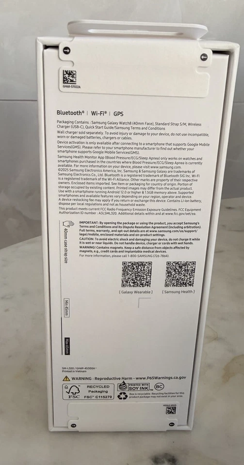 Samsung Galaxy Watch 8 - 40mm - Smartwatch - SM-L320 - Silver - GPS/BT NEW SEAL - Image 2 of 3