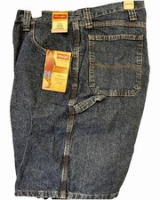 Wrangler Men Denim Carpenter Shorts Size 44 R Pockets NEW 64WC3DI