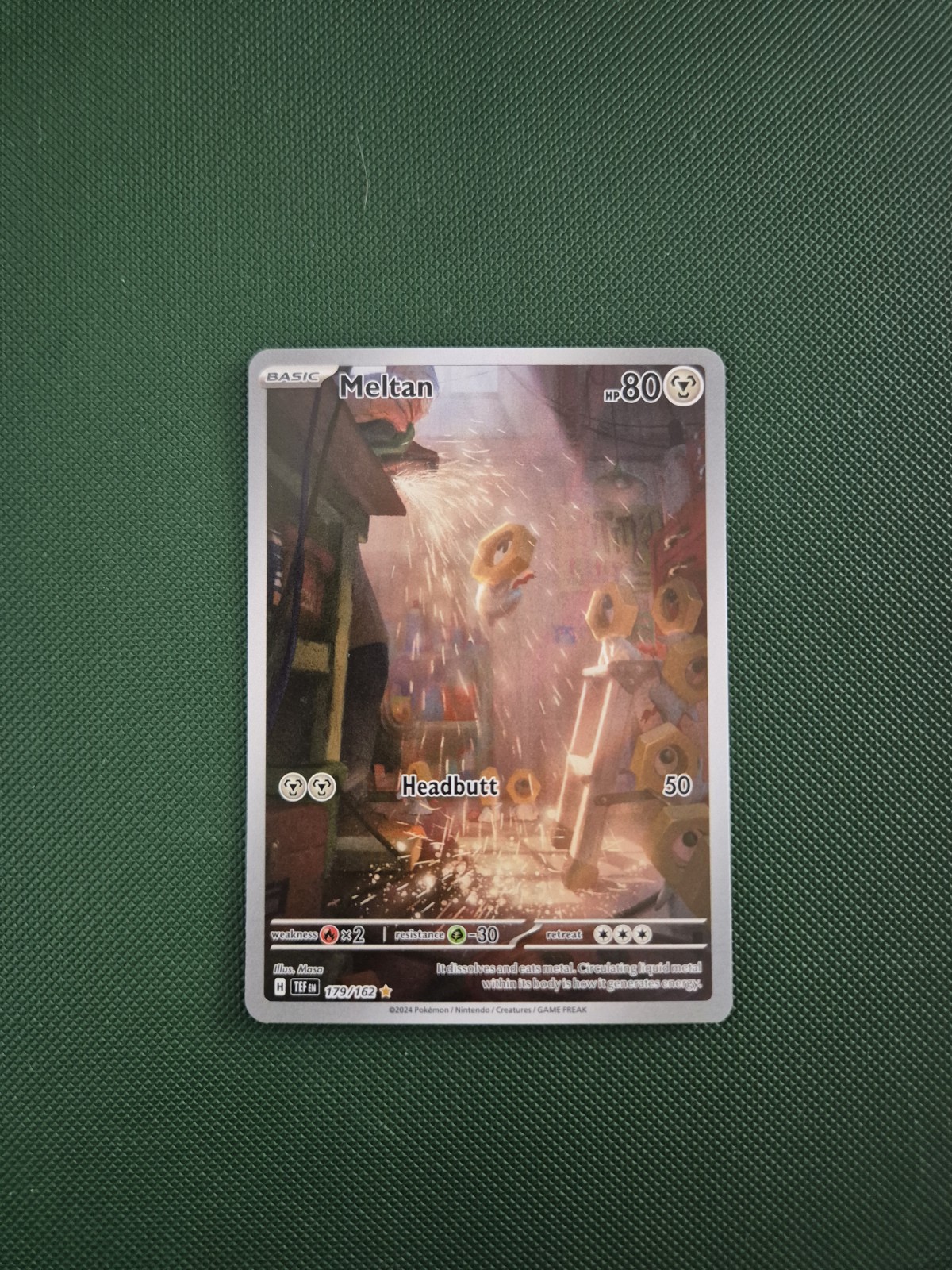 Pokémon Card TCG Meltan 179/162 Temporal Forces IR Holo English Near Mint