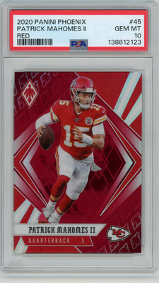 2020 Panini Phoenix Patrick Mahomes II Red #45 PSA 10 Kansas City Chiefs /299