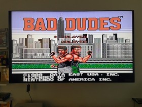 Bad Dudes (Nintendo NES) Cleaned Tested Works