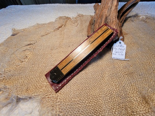 Vintage LUFKIN No. 781 C (62C) Rule Caliper Ruler Boxwood Brass