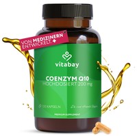Vitabay Coenzym Q10 Ubiquinon 200 Mg 120 Vegane Kapseln Coq10 Hochdosiert