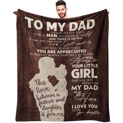 Fathers Day Dad Gifts from 60*50 Inch, Daughter